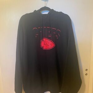 NFL Black Hoodie with Red Chiefs Logo
